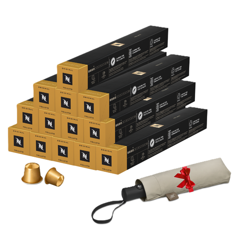 Pack Volluto 130 capsules + Umbrella Nespresso