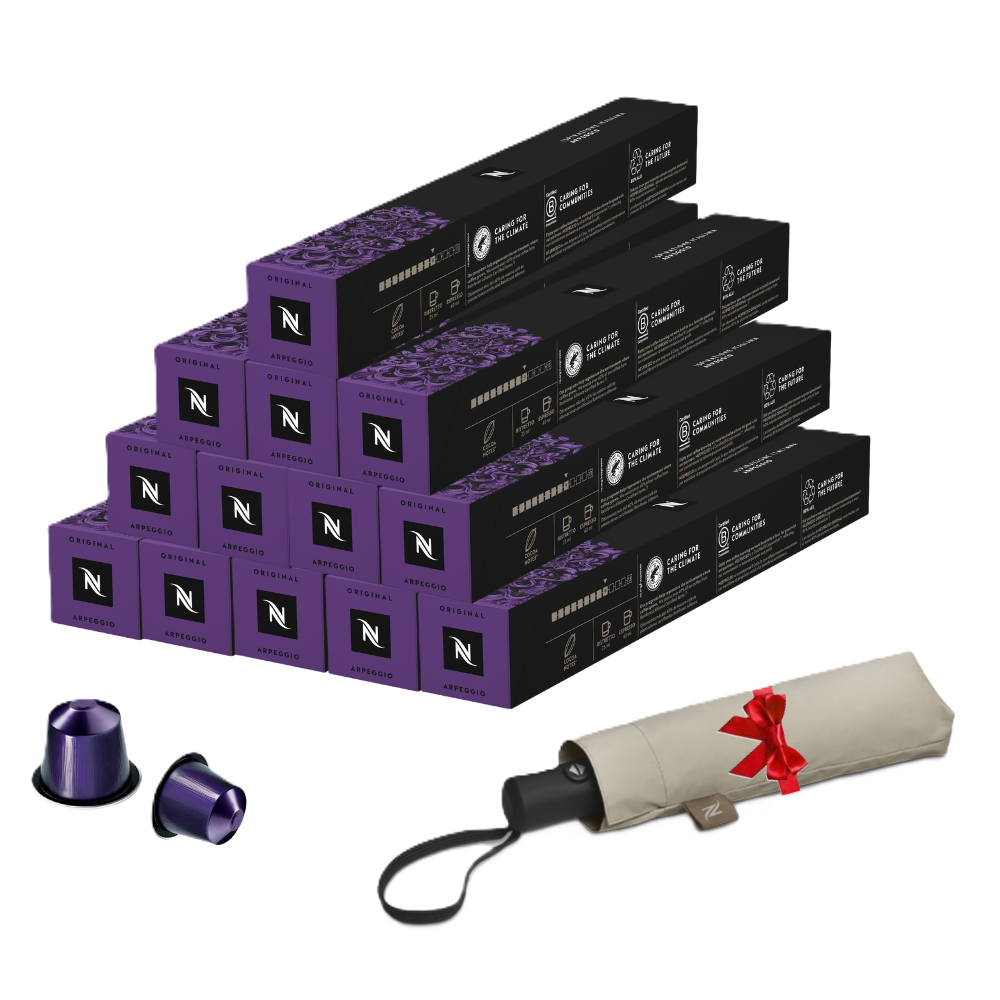 Pack Firenze Arpeggio 130 capsules + Umbrella Nespresso