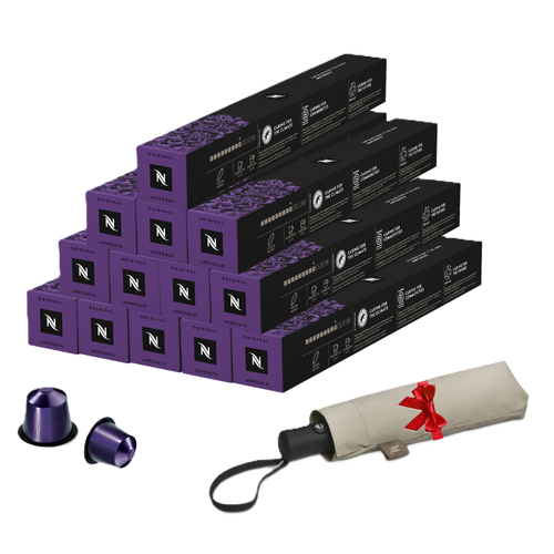 Pack Firenze Arpeggio 130 capsules + Umbrella Nespresso