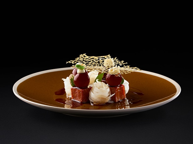 Lassan párolt marha stefánia, Vanilio kávé