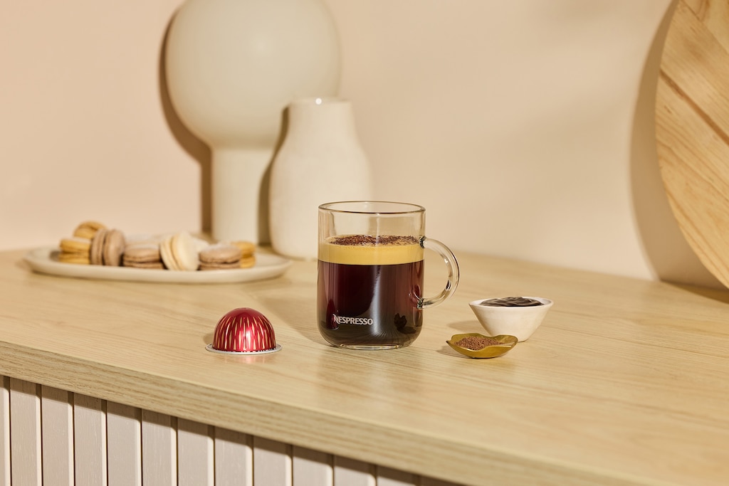 Latte with Nespresso (Caramel and Chocolate) - Momsdish