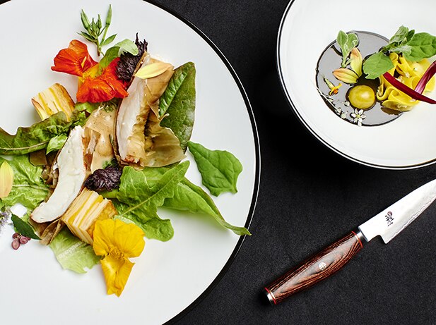 Rock lobster, coral gravy with Master Origin Ethiopia