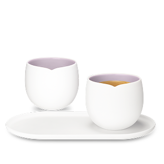 Origin Lungo set with tray, Lavender 