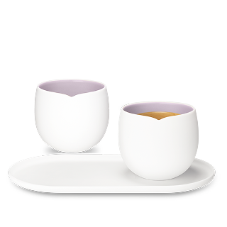 Origin Lungo set with tray, Lavender