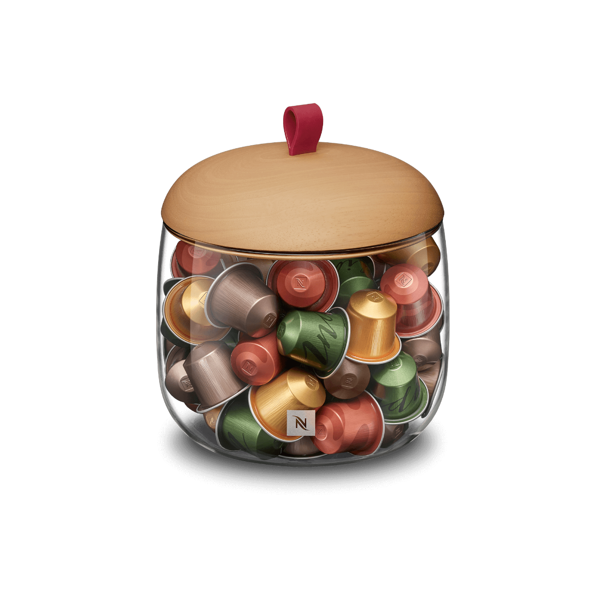 Display Mia Dispenser with Wooden Lid