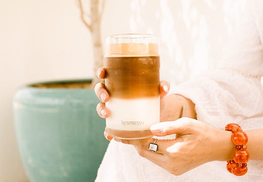 Exotic Saffron Ice Latte Recipe