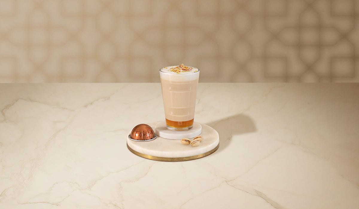 Delicate Rose & Pistachio Latte Recipe