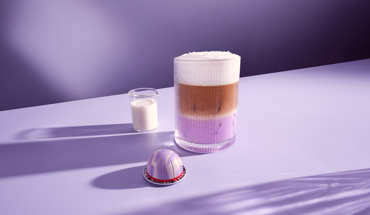 Iced Ube Lavender Vanilla Coconut Latte