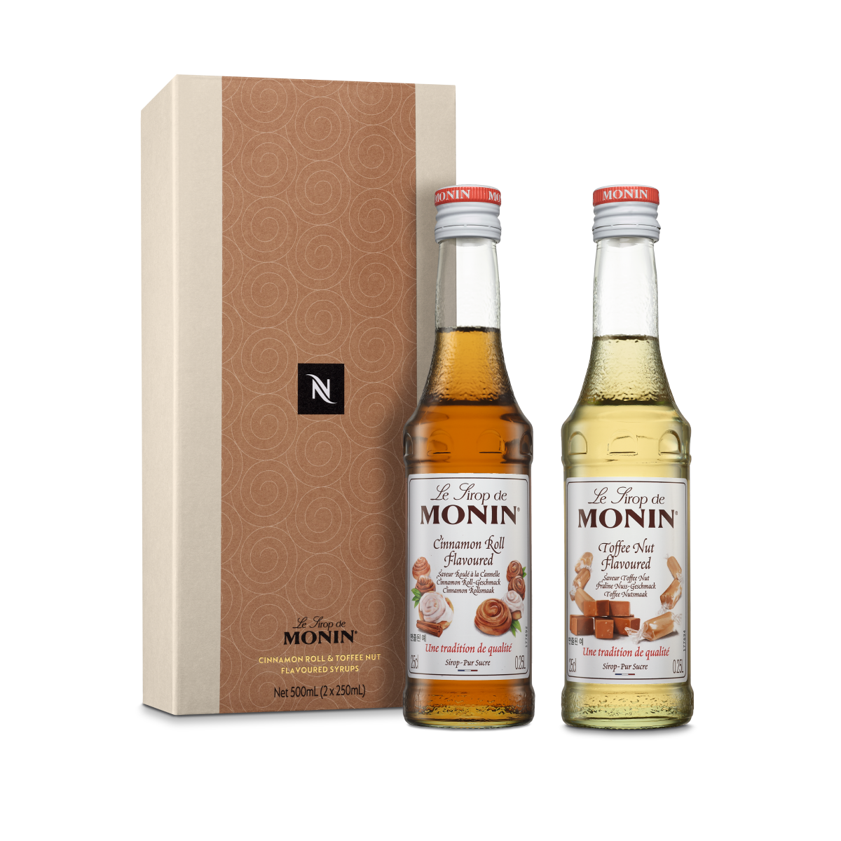 Monin Syrup Kit Cinnamon Roll & Toffee Nut - Nespresso™ Country