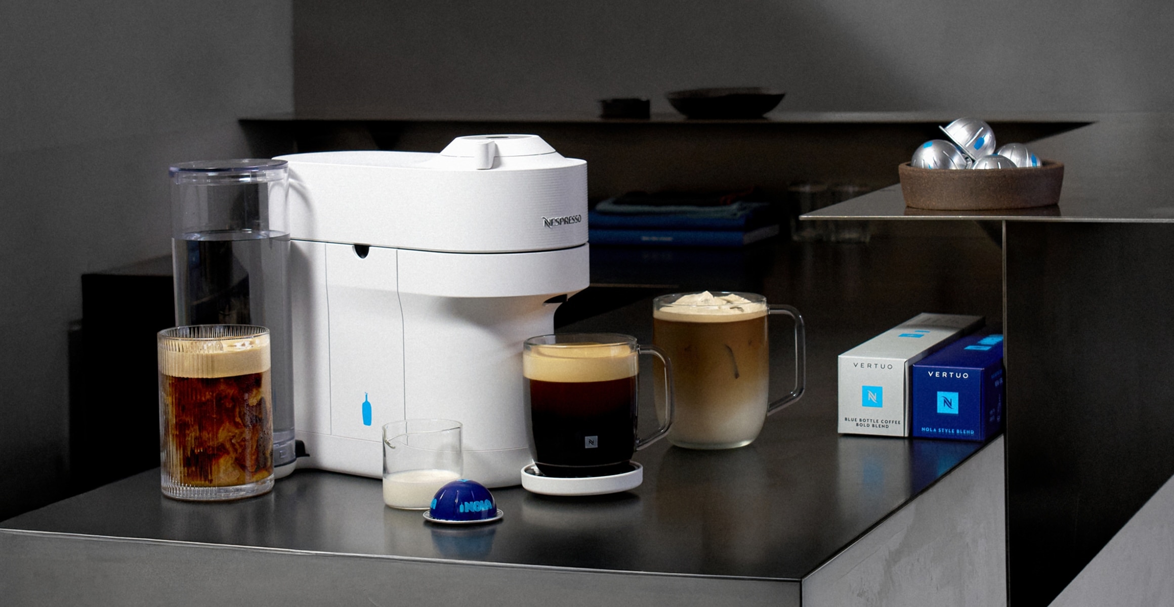 Nespresso Vertuo コーヒーメーカー ブルーボトル　コラボ Nespresso x Blue Bottle Partnership | Nespresso US