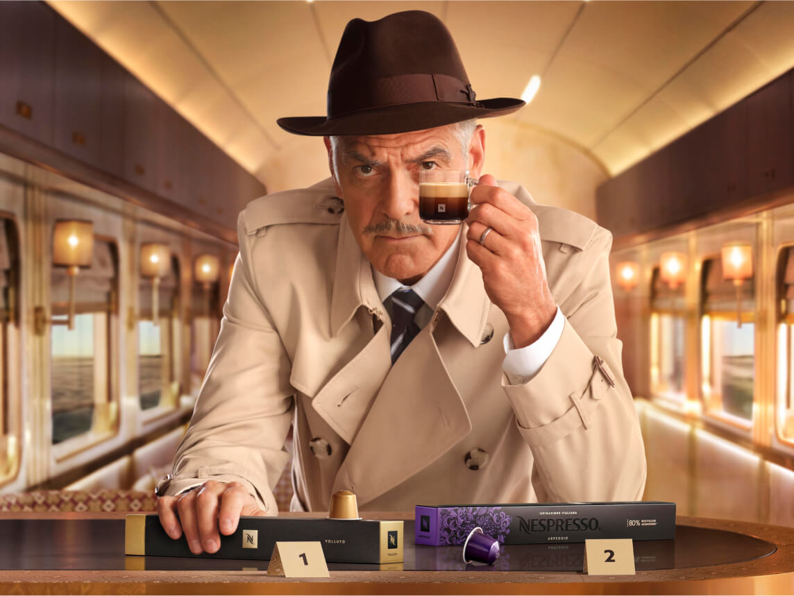 Detective with a cup of coffee