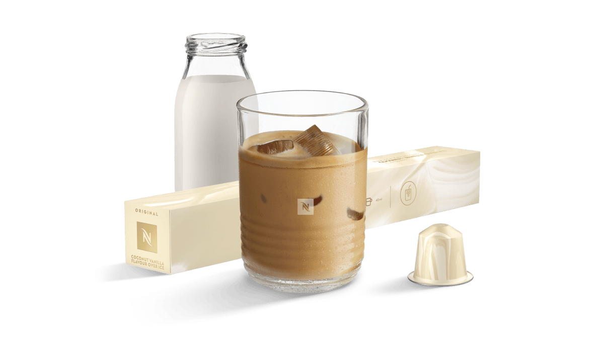Coconut Vanilla Flavor Over Ice