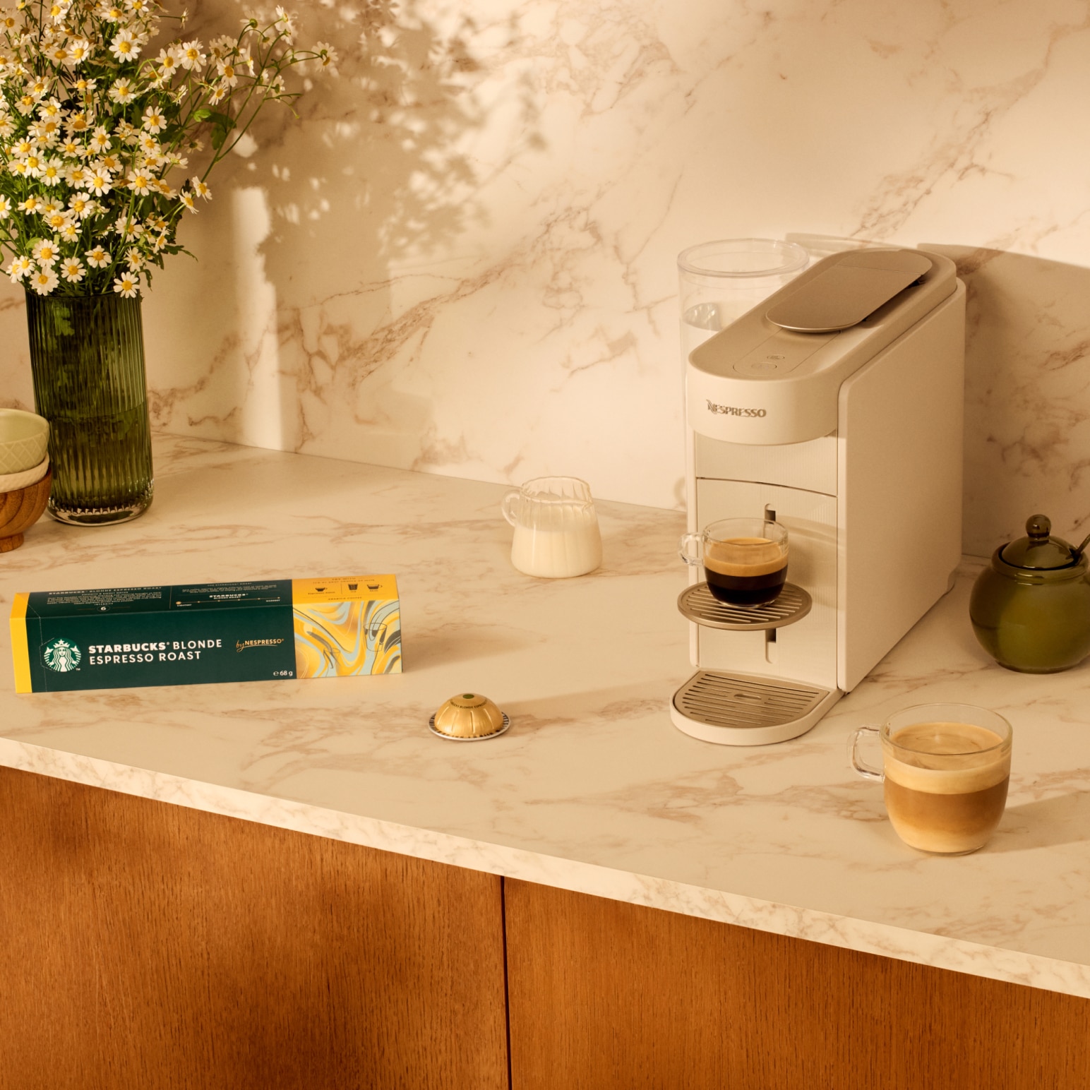 キャンベロレッゾstar b 4枚 Starbucks® Blonde Espresso Roast - Capsule Coffee - Nespresso JP