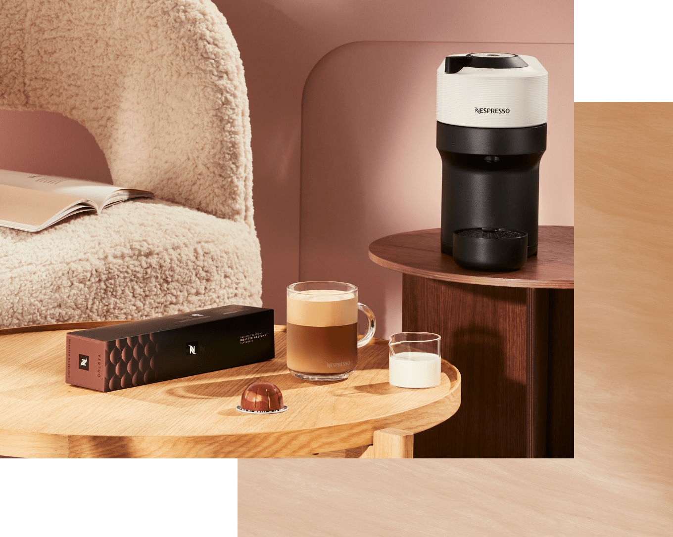 Hazelnut top nespresso pods
