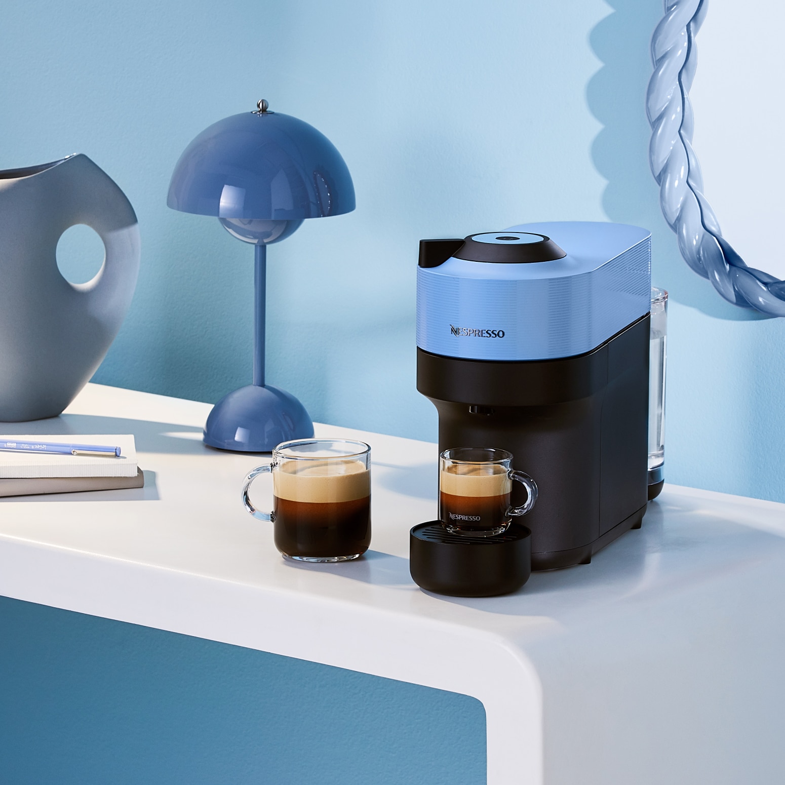 Vertuo Pop Pacific Blue Nespresso Coffee Machine
