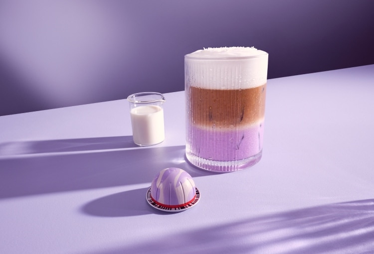 Iced Ube Lavender Vanilla Coconut Latte