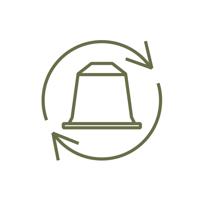 Icon Kreislauf Kaffeekapsel