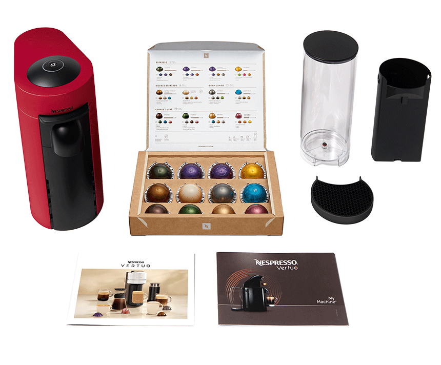 Vertuo Plus Coffee Machine | Cherry Red 