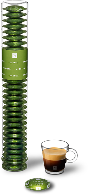Leggero Tube of 30 Capsules Nespresso Pro