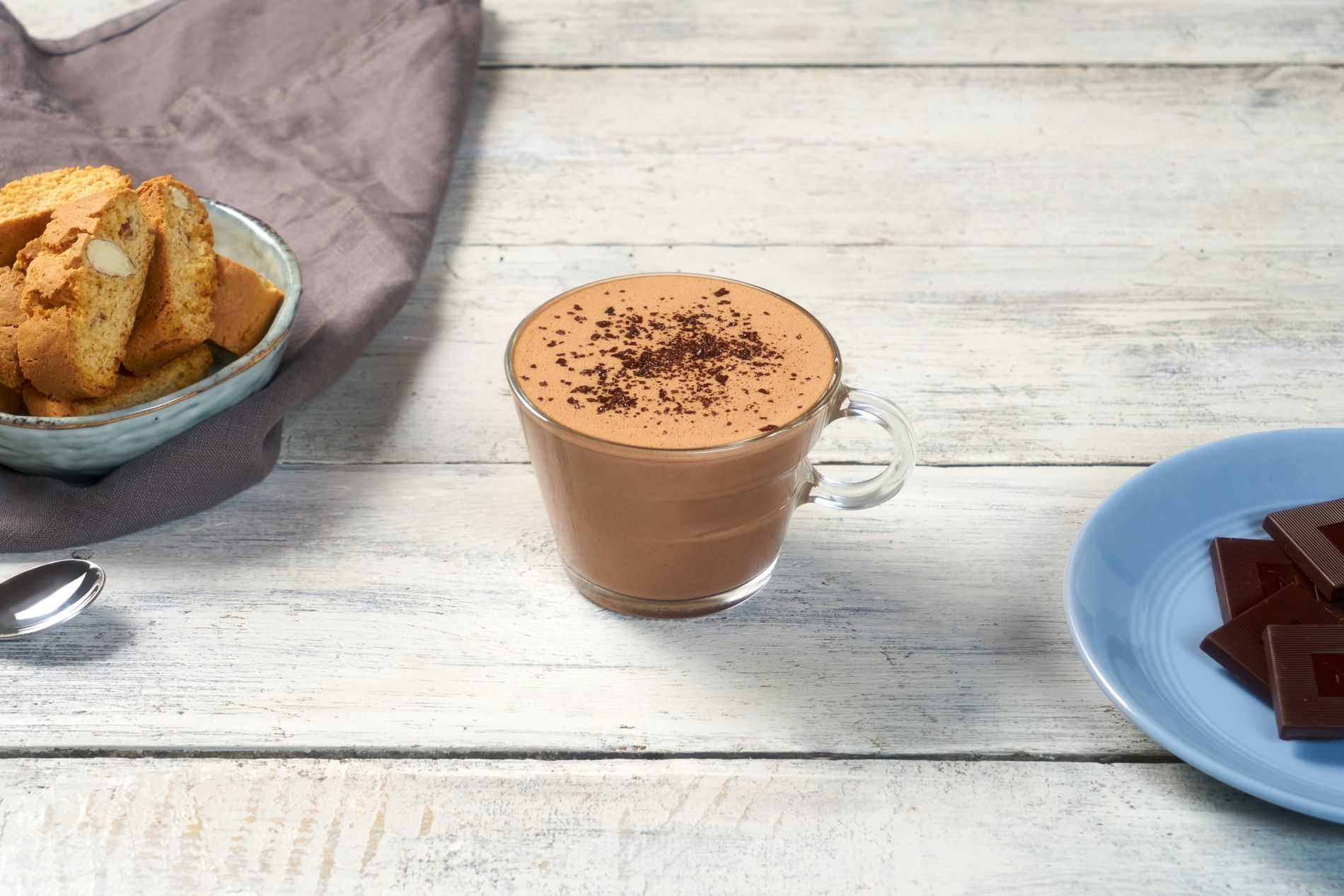 Tasse De Chocolat Chaud D'une Machine à Café