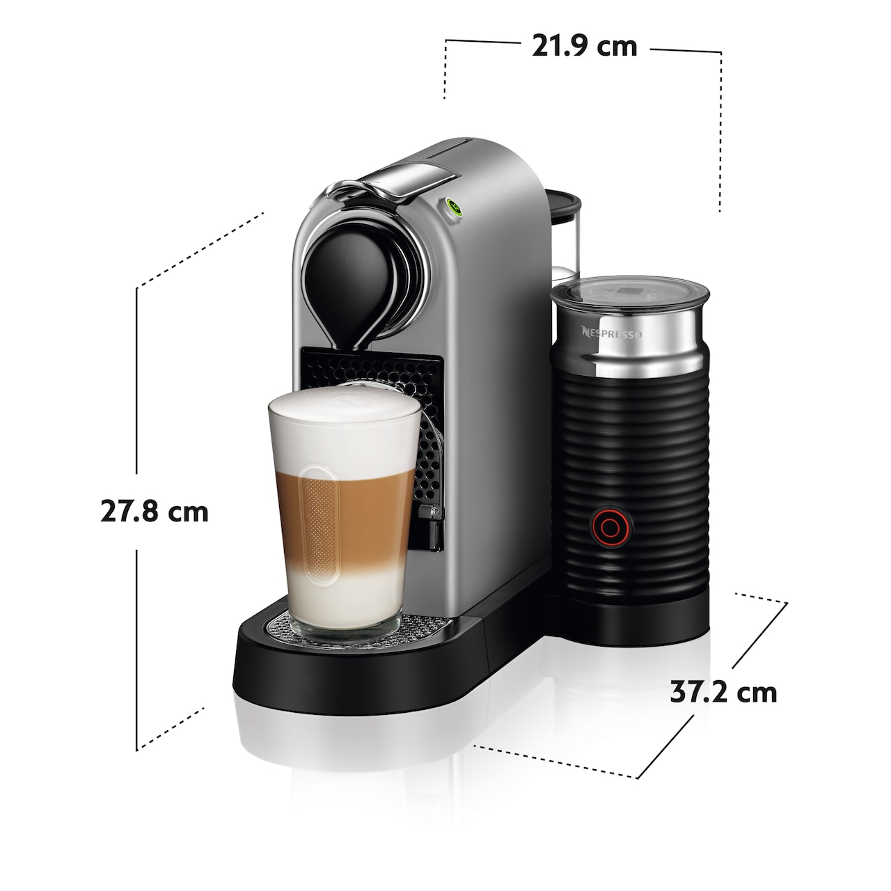 Dimensions de la machine Nespresso Inissia