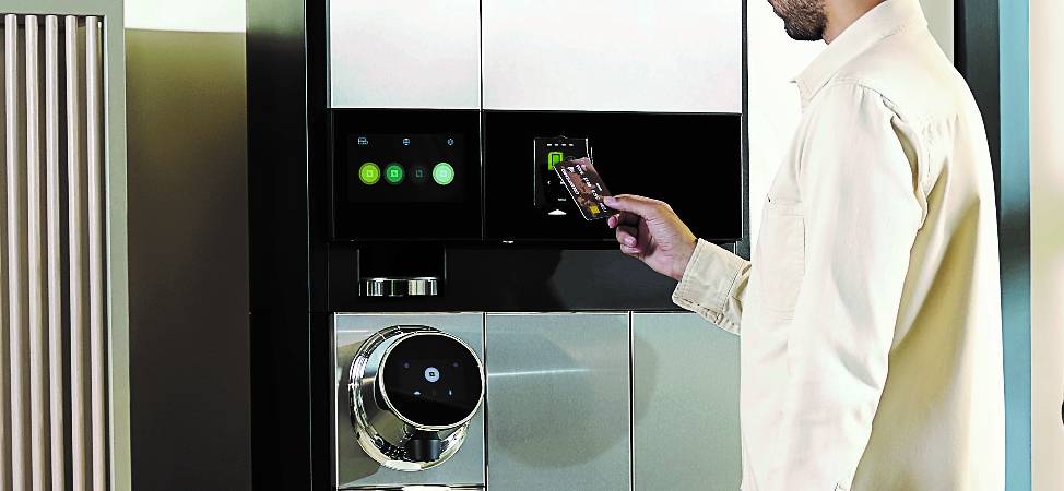 Distributeur automatique de capsules Nespresso ® Pro monnayeur de 1 €
