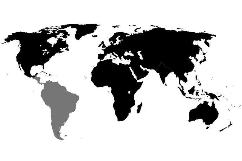 Carte du monde, Peru