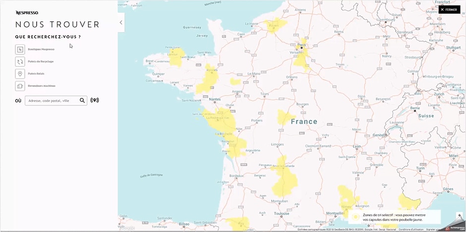 illustration du store location
