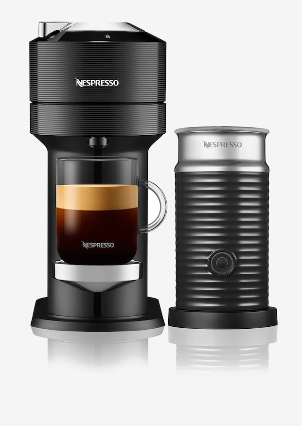 Vertuo Next Classic Black Coffee Machine & Aeroccino3 Black Bundle