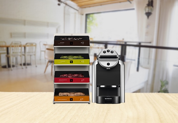 Zenius Cafe Corner Set | Coffee Machines | Nespresso Professional JP