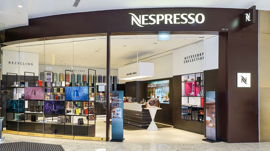 nespresso raffles city boutique