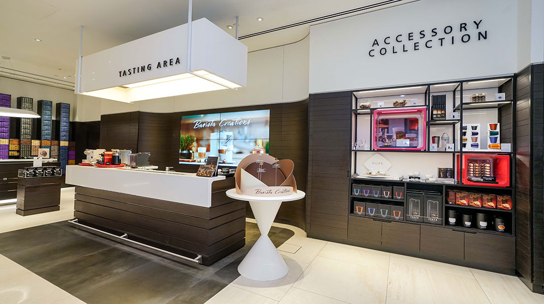 nespresso boutique store in raffles city