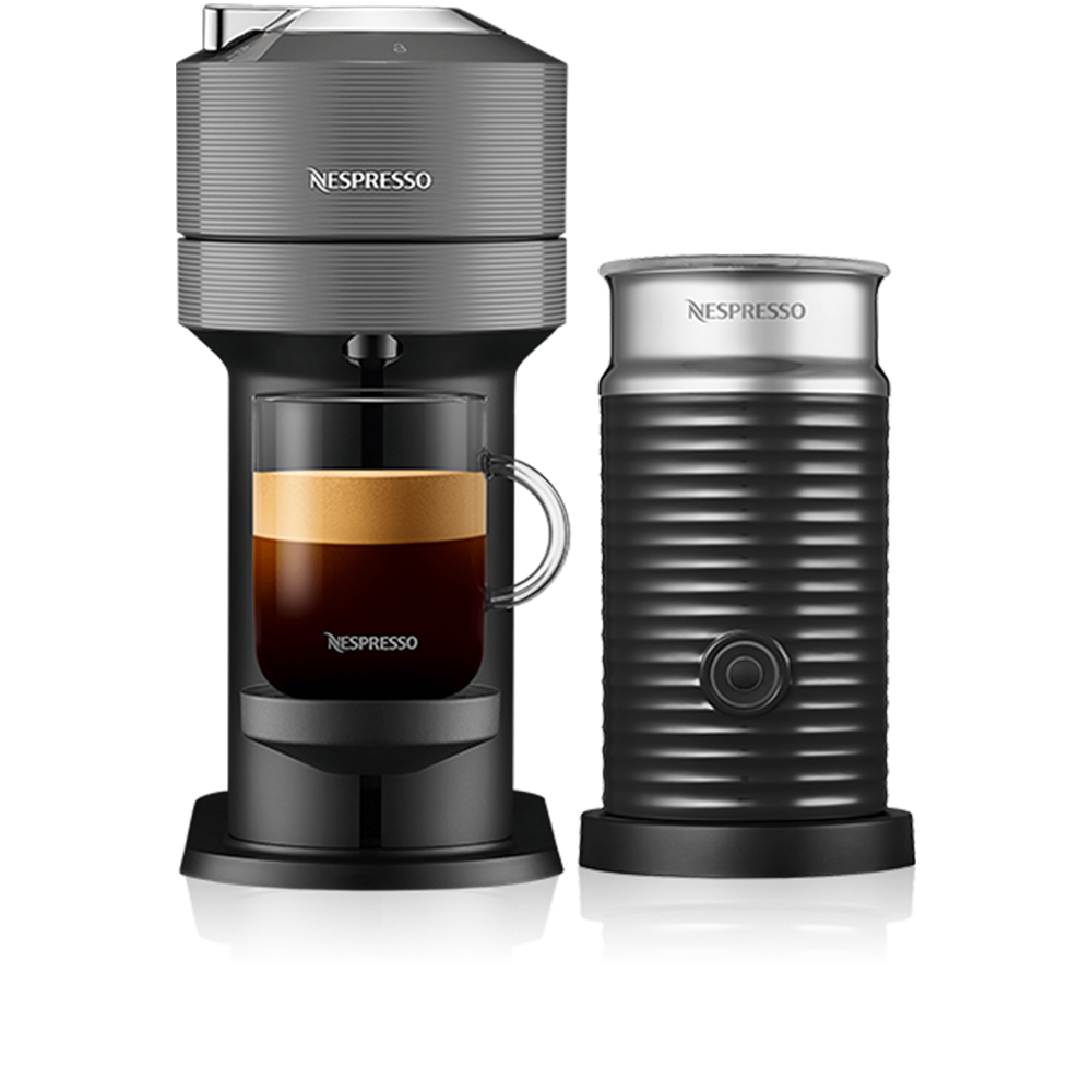nespresso vertuo next coffee machine bundle grey
