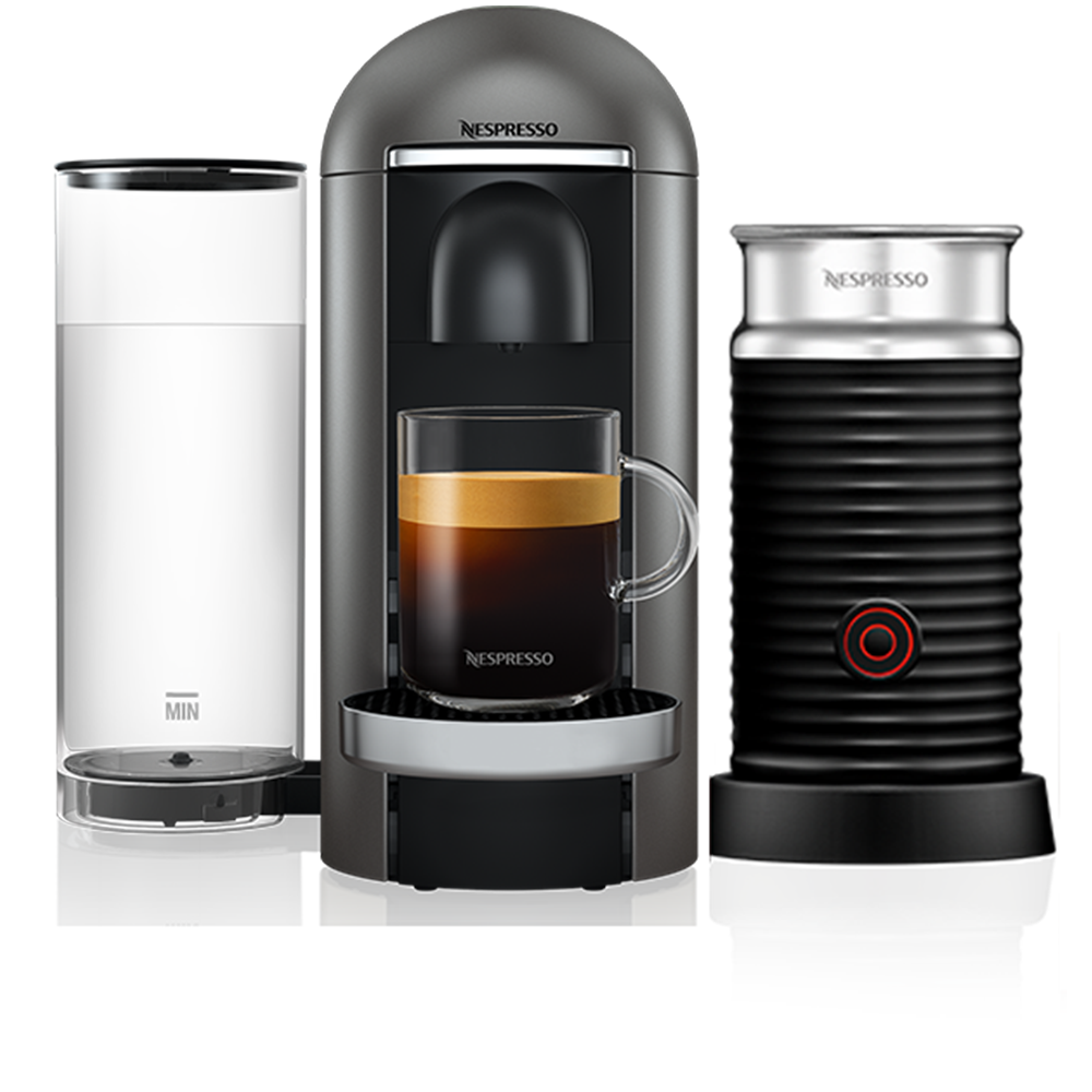 nespresso vertuo plus premium bundle coffee machine grey