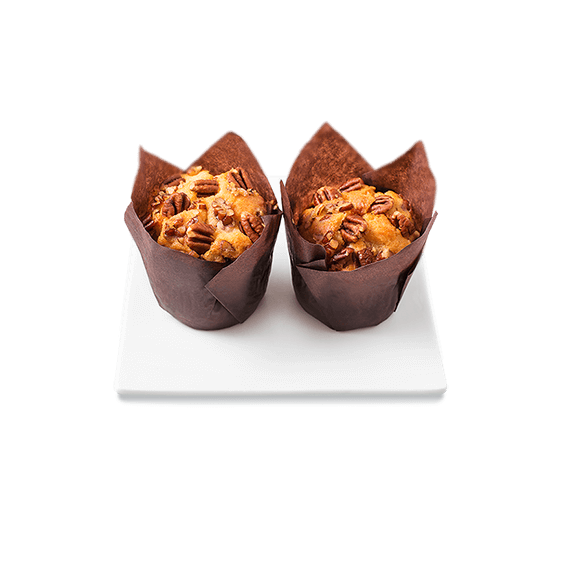 Featuring freshly baked Muffin Nut Banana