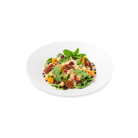 Featuring freshly prepared Sweet Potato and Quinoa Salad