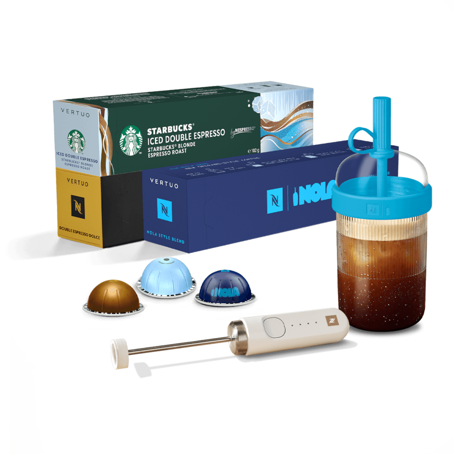 J*o様 Nespresso Vertuo コーヒーカプセルセット Iced Coffee Kit with Foamer & Tumbler for Vertuo | Nespresso US