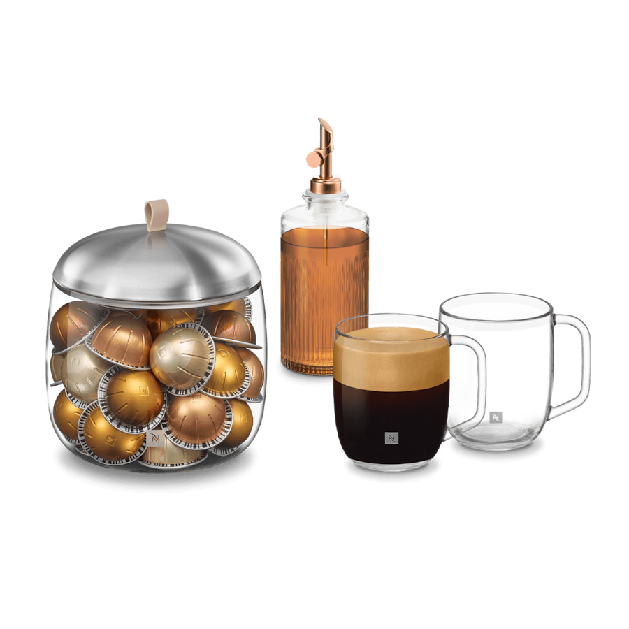 【訳あり】①Starbucks Nespresso コーヒーカプセル Coffee Station Bundle: Coffee Nook Essentials | Nespresso US