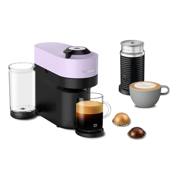 Vertuo Pop+ Lilac & Milk Frother Bundle | Vertuo Coffee Machine