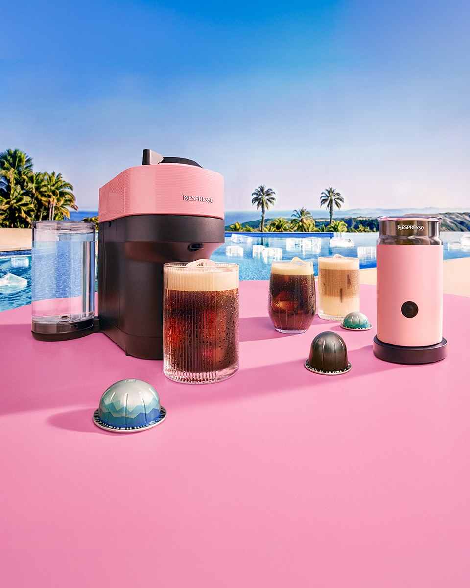 Vertuo Pop+ Pink Coffee Maker & Milk Frother Bundle | Nespresso USA