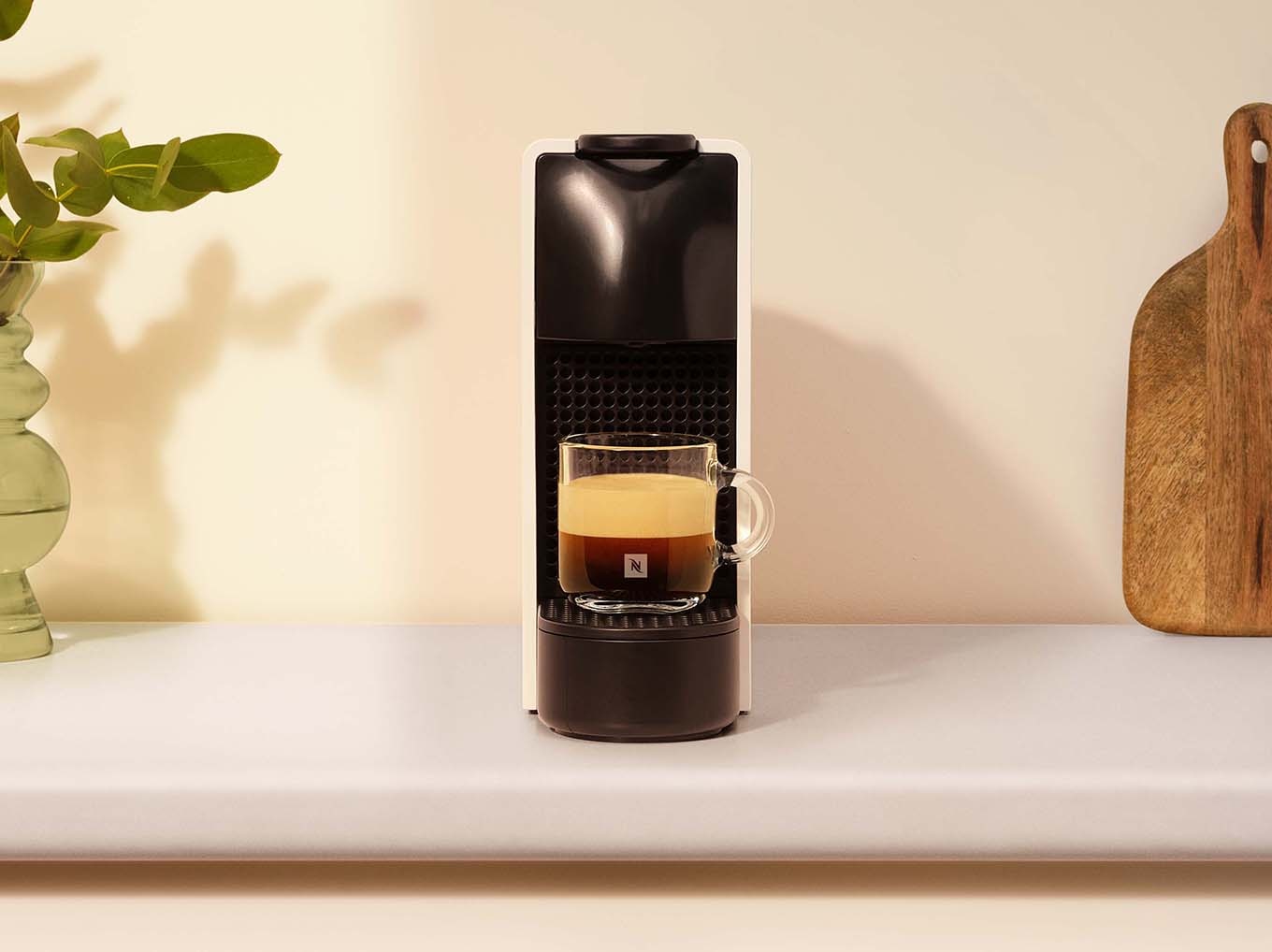 Nespresso Essenza - Piano Black | Compact Mini Espresso Machine