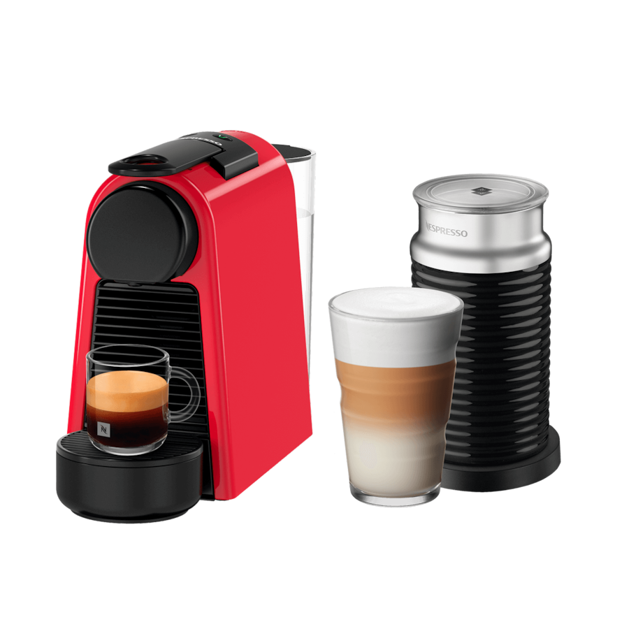 Essenza Mini Ruby Red Bundle | Compact Original Coffee Maker