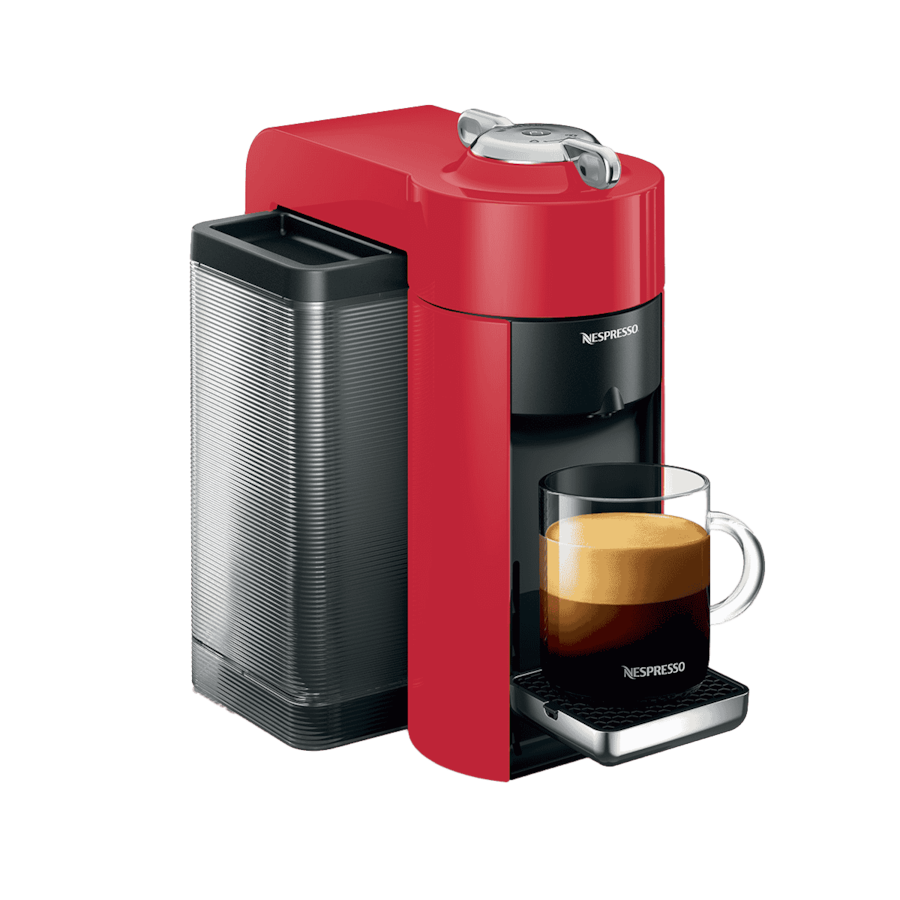 Nespresso Vertuo Evoluo - Shiny Red | Single Cup Coffee Maker