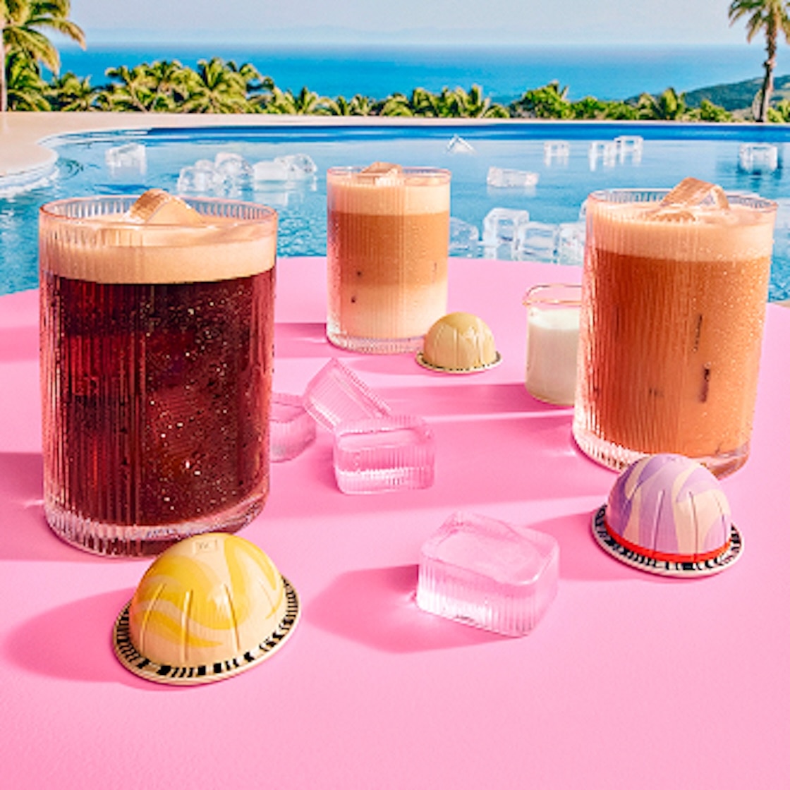 Iced Coffee Machine Summer Bundle in Pink | Nespresso USA