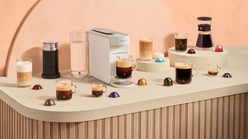 Vertuo Up & Milk Frother Bundle – Pearl White | Nespresso USA