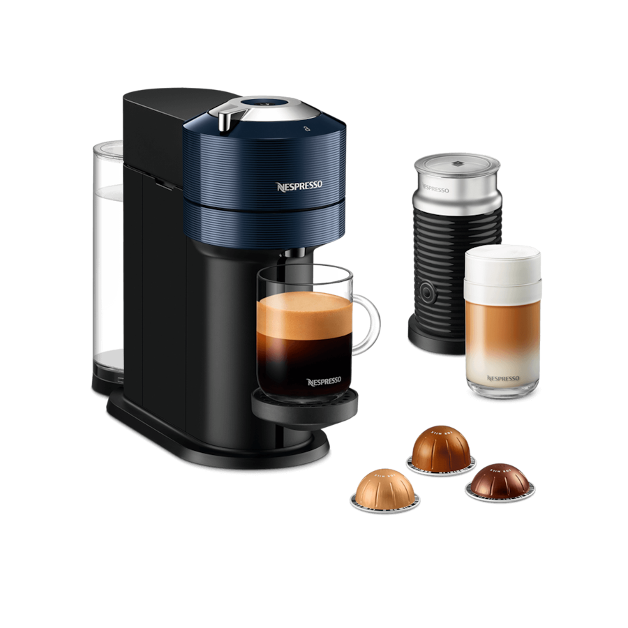 Vertuo Next Navy Blue & Milk Frother Bundle - Vertuo Coffee
