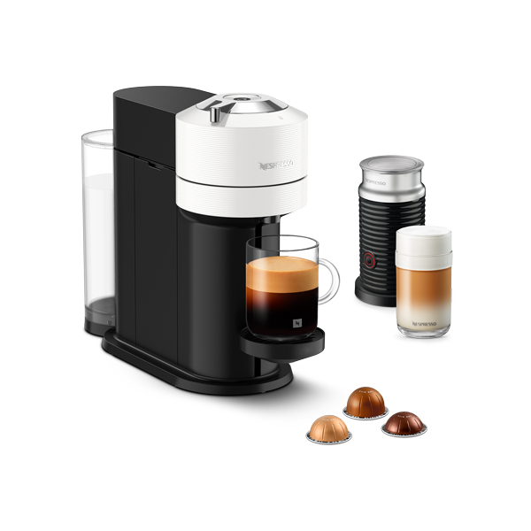 Vertuo Next White & Milk Frother Bundle - Vertuo Coffee Machine
