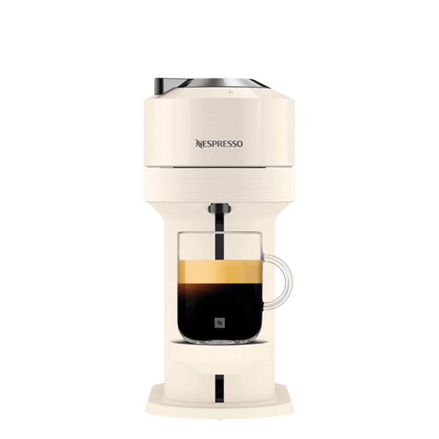 【新品未開封】NESPRESSO VERTUO NEXT GDV1-WH-W Nespresso Vertuo Next - Premium Creamy White Dark Chrome - Small