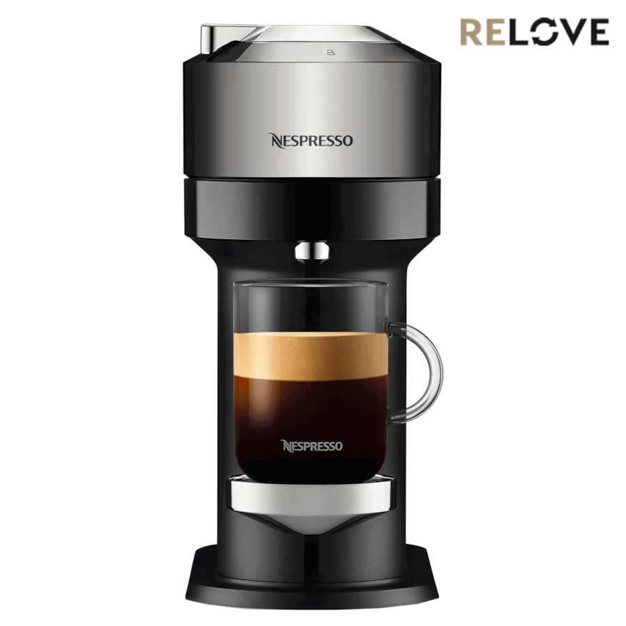 Nespresso Vertuo Next Deluxe - Dark Chrome - Refurbished Coffee