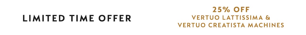 25 off select vertuo machines